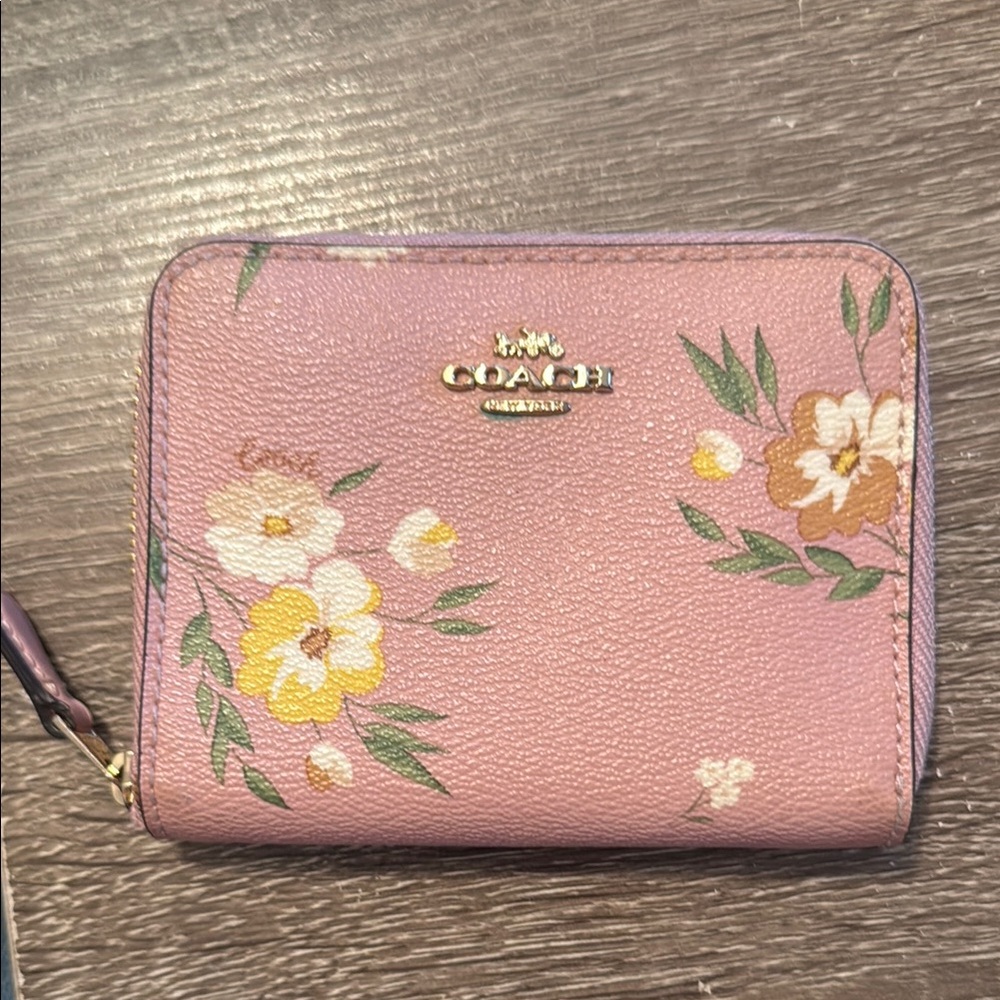 Coach Pink Floral Women's Wallet
